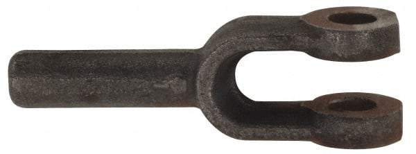 Value Collection - 2-1/8" Yoke Width, Carbon Steel, Plain Yoke - 1" Hole Diam, 2-1/2" Hole Center to Neck, 1-15/16" Yoke Arm Height, 1" Neck Diam, 3-1/2" Neck Length, 6" OAL - Makers Industrial Supply