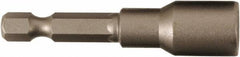 Wiha - 6mm Magnetic Nutsetter - 1/4" Hex Drive, 2-1/8" OAL - Makers Industrial Supply