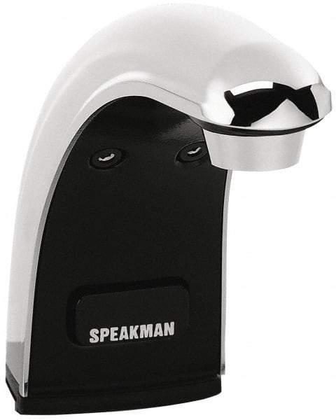 Speakman - Surface Mounted Electronic & Sensor Faucet with External Mixer - Powered by AC Only, Integral Spout, 8" Mounting Centers, Lead-Free, For Use with Potable Water Applications - Makers Industrial Supply