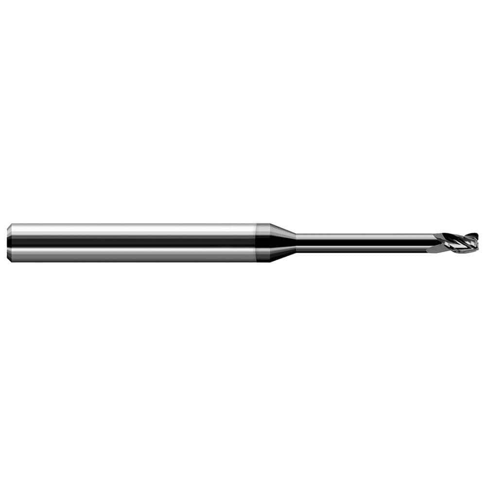 Harvey Tool - Corner Radius & Corner Chamfer End Mills; Mill Diameter (mm): 1.20 ; Mill Diameter (Inch): 3/64 ; Mill Diameter (Decimal Inch): 0.0470 ; End Type: Corner Radius ; Corner Radius (Decimal Inch): 0.0050 ; Number of Flutes: 3 - Exact Industrial Supply