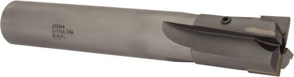 Made in USA - 1-7/16" Diam, 1-1/4" Shank, Diam, 4 Flutes, Straight Shank, Interchangeable Pilot Counterbore - Makers Industrial Supply