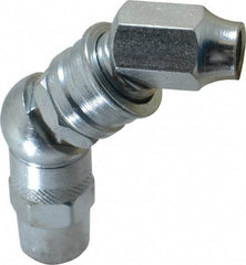 PRO-LUBE - 7,000 Operating psi, 3-1/2" Long, 1/8 Thread, Zinc Plated Grease Gun Coupler - NPT Thread - Makers Industrial Supply