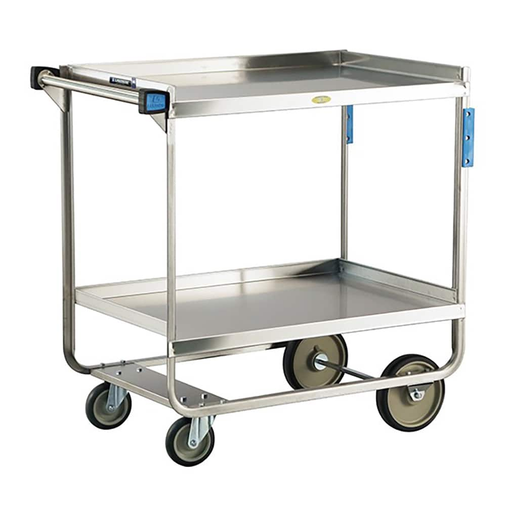 Lakeside - Carts; Type: Utility Cart ; Load Capacity (Lb.): 700.000 ; Number of Slots: 0 ; Number of Shelves: 2 ; Width (Inch): 22-3/8 ; Length (Inch): 38-5/8 - Exact Industrial Supply