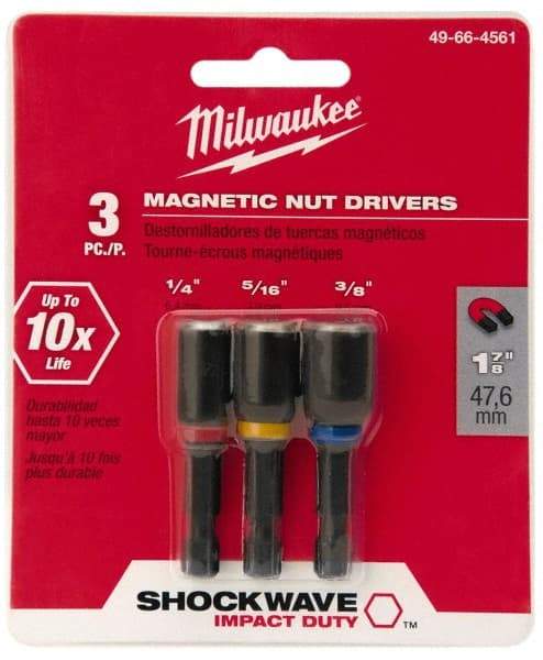 Milwaukee Tool - Nut Driver Bit Set - 1/4" Hex Drive - Makers Industrial Supply