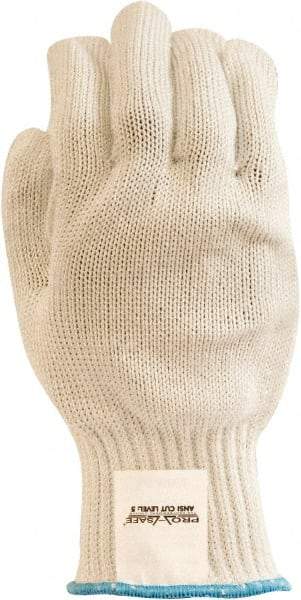 PRO-SAFE - Size S (7), ANSI Cut Lvl A6, Abrasion Lvl 3, Composite of Cut-Resistant Fibers Cut Resistant Gloves - 10" Long, Knit Wrist, White, Ambidextrous - Makers Industrial Supply