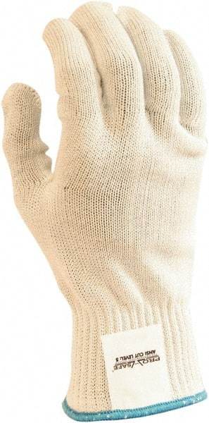 PRO-SAFE - Size XS (6), ANSI Cut Lvl 5, Composite of Cut-Resistant Fibers Cut Resistant Gloves - 10" Long, Knit Wrist, White, Ambidextrous - Makers Industrial Supply