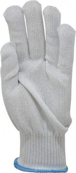 PRO-SAFE - Size L (9), ANSI Cut Lvl 5, Composite of Cut-Resistant Fibers Cut Resistant Gloves - 10" Long, Knit Wrist, White, Ambidextrous - Makers Industrial Supply