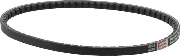 Browning - Section AX, 1/2" Wide, 27" Outside Length, Gripnotch V-Belt - Rubber Compound, Gripnotch, No. AX25 - Makers Industrial Supply