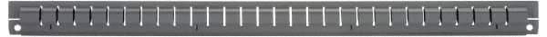 Vidmar - Tool Box Steel Drawer Divider - 2-5/8" Wide x 25-1/2" Deep x 7" High, Gray, For Vidmar Cabinets - Makers Industrial Supply