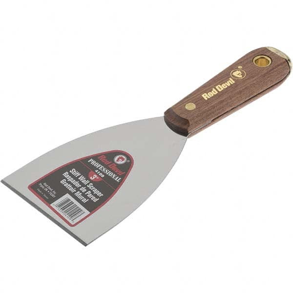 Red Devil - Putty & Taping Knives - 3" STIFF RED DEVIL ZIP-AWAY SCRAPR - Makers Industrial Supply