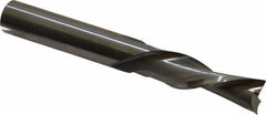 Onsrud - 3/8" Cutting Diam x 1-1/4" Length of Cut, 2 Flute, Downcut Spiral Router Bit - Uncoated, Right Hand Cut, Solid Carbide, 3" OAL x 3/8" Shank Diam, Double Edge, 30° Helix Angle - Makers Industrial Supply