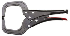 Proto - 11-3/16" OAL C-Clamp Locking Pliers - 15/32" Jaw Width, 3-45/64" Jaw Depth, 3-15/16" Jaw Opening, Standard Handle - Makers Industrial Supply