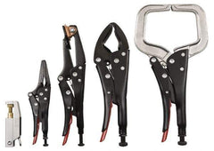 Proto - 5 Piece Welding Locking Plier Set - Comes in Plastic Pouch - Makers Industrial Supply