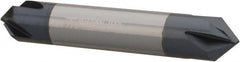 Made in USA - 1/2" Diam 4 Flute Double End Solid Carbide Chamfer Mill - Makers Industrial Supply