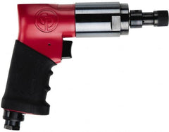 Chicago Pneumatic - 1/4" Bit Holder, 900 RPM, Pistol Grip Handle Air Screwdriver - 230 In/Lb Torque, 1/4 NPT Inlet, 2.5 CFM - Makers Industrial Supply