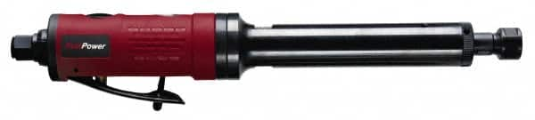 Chicago Pneumatic - 1/4" Collet, Straight Handle, Straight Air Die Grinder - 22,000 RPM, Rear Exhaust, 11.2 CFM, 0.42 hp, 6.21 bar, 1/4" Inlet - Makers Industrial Supply