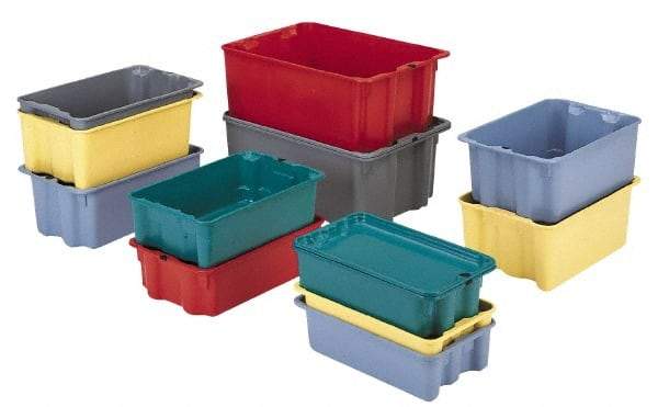 LEWISBins+ - 500 Container, 3000 Stack Lb Load Capacity Blue Fiberglass Tote Container - Stacking, Nesting, 25.3" Long x 18.1" Wide x 6.1" High - Makers Industrial Supply