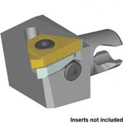 Kennametal - Insert Style LT 16EL, 20mm Head Length, Left Hand Cut, External Modular Threading Cutting Unit Head - System Size KM16, 10mm Center to Cutting Edge, Series KM Micro - Makers Industrial Supply