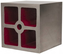 Suburban Tool - 2 Web, 5/8" Thick x 8" Wide x 8" High x 8" Deep, Machined Box Parallel - Cast Iron, Square & Parallel within 0.002" per 6", +/-0.0150" Tolerance - Makers Industrial Supply