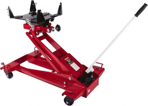 Sunex Tools - 3,000 Lb Capacity Transmission Jack - 8.62 to 36.62" High, 43-1/2" Chassis Length - Makers Industrial Supply