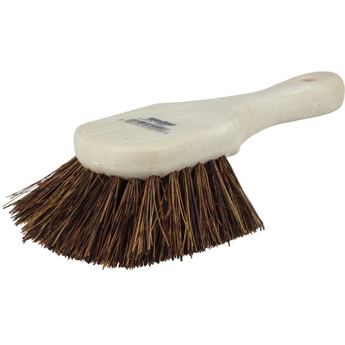 8″ Utility Scrub Brush, Palmyra Fill, Short Handle, Foam, Block - Makers Industrial Supply