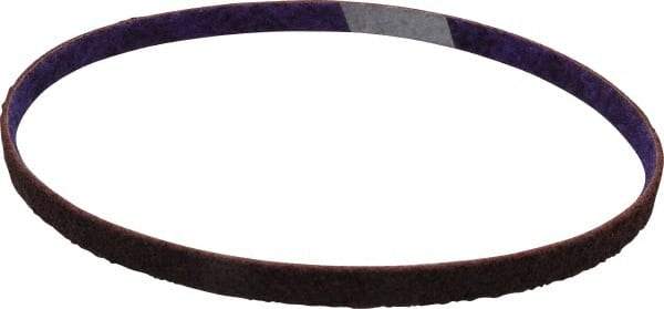 3M - 1/2" Wide x 24" OAL, Aluminum Oxide Abrasive Belt - Aluminum Oxide, Medium, Nonwoven, Series DF-BL - Makers Industrial Supply