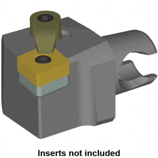 Kennametal - Right Hand Cut, Size KM20, CN.. Insert Compatiblity, Modular Turning & Profiling Cutting Unit Head - 12.5mm Ctr to Cutting Edge, 25mm Head Length, Series KM Mini - Makers Industrial Supply