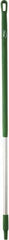 Vikan - 51 x 1-1/4" Aluminum Squeegee Handle - European Threaded Connection, Green - Makers Industrial Supply