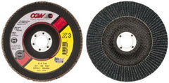 CGW Abrasives - 6" 40 Grit 7/8" Center Hole Type 27 Zirconia Alumina Flap Disc - Makers Industrial Supply