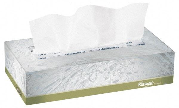 Kleenex - Flat Box of White Facial Tissues - 2 Ply - Makers Industrial Supply