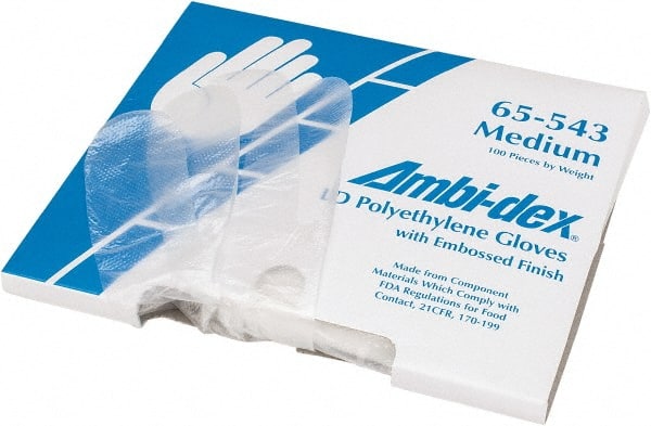 PIP - Size M, 1 mil, Industrial Grade, Powder Free Polyethylene Disposable Gloves - Exact Industrial Supply