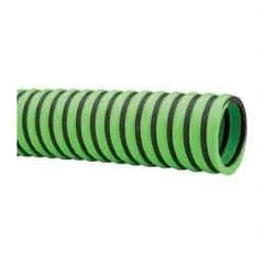 Continental ContiTech - -20 to 180°F, 1-1/2" Inside x 1.78" Outside Diam, Thermoplastic Liquid Suction & Discharge Hose - Green & Black, 100' Long, 29 Vacuum Rating, 50 psi Working & 150 psi Brust Pressure - Makers Industrial Supply