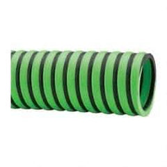 Continental ContiTech - -20 to 180°F, 2 Inch Inside x 2.4 Inch Outside Diameter, Thermoplastic Liquid Suction and Discharge Hose - Green and Black, 100 Ft. Long, 29 Vacuum Rating, 50 psi Working and 150 psi Brust Pressure - Makers Industrial Supply