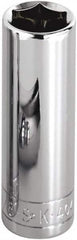 SK - 9/32", 1/4" Drive, Deep Hand Socket - 6 Points, Steel, Chrome Finish - Makers Industrial Supply