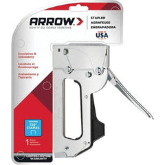 Arrow - Manual Staple Gun - Chrome Plated Steel - Makers Industrial Supply