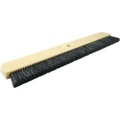 24″ Cement Finishing Brush, Wood Block, Black Polypropylene Fill, 3-1/4″ Trim - Makers Industrial Supply