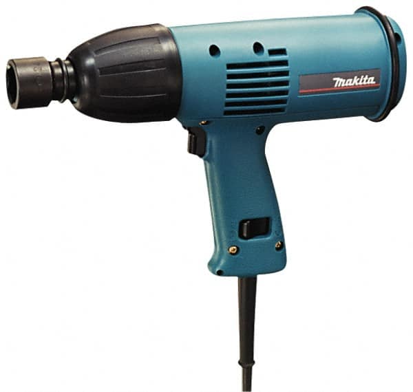 Makita - 1/2" Drive, 150 Ft/Lb Torque, Pistol Grip Handle, 2,200 RPM, Impact Wrench - 3.3 Amps, 120 Volts - Makers Industrial Supply