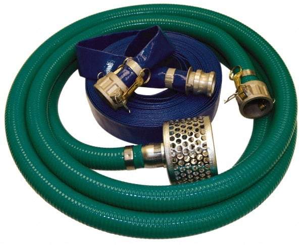 Alliance Hose & Rubber - Suction and Discharge Pump Hose Kits - For Use with 3 Inch Pumps with Cam and Groove Couplings - Makers Industrial Supply