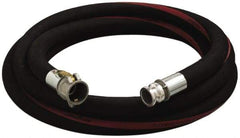 Alliance Hose & Rubber - 3/4" ID x 1.22" OD x 50' OAL, Cam & Groove Petroleum Transfer Hose - 150 Max Working psi, -35 to 200°F, 2" Bend Radius, 3/4" Fitting, Black - Makers Industrial Supply