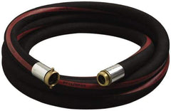 Alliance Hose & Rubber - 1" ID x 1-1/2" OD x 50' OAL, Male x Female Petroleum Transfer Hose - 150 Max Working psi, -35 to 200°F, 2" Bend Radius, 1" Fitting, Black - Makers Industrial Supply