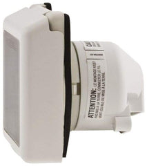 Hubbell Wiring Device-Kellems - 125 VAC, 50 Amp, Self Grounding Inlet - 3 Poles, 3 Wire, Male End, White - Makers Industrial Supply