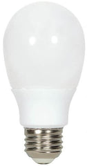 Value Collection - 9 Watt Fluorescent Residential/Office Medium Screw Lamp - 2,700°K Color Temp, 450 Lumens, A19, 6,000 hr Avg Life - Makers Industrial Supply