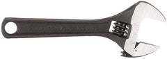 Paramount - 1/2" Jaw Capacity, 4" Standard Adjustable Wrench - Chrome Vanadium Steel, Black Finish - Makers Industrial Supply