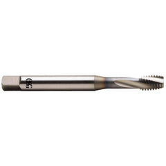 OSG - M14x2.00 Metric Coarse, 3 Flute, TiCN Finish Vanadium High Speed Steel Slow Spiral Flute Tap - Exact Industrial Supply