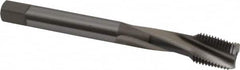 OSG - 1/2-20 UNF 3 Flute 2B Bottoming Spiral Flute Tap - Vanadium High Speed Steel, TiCN Finish, 100mm OAL, Right Hand Flute, Right Hand Thread, Series 13013 - Makers Industrial Supply