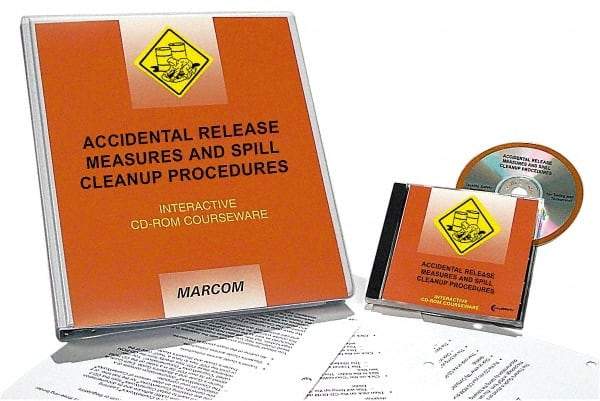 Marcom - Accidental Release Measures and Spill Cleanup Procedures, Multimedia Training Kit - 45 min Run Time CD-ROM, English & Spanish - Makers Industrial Supply