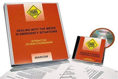 Marcom - Dealing with the Media in Emergency Situations, Multimedia Training Kit - 45 min Run Time CD-ROM, English & Spanish - Makers Industrial Supply