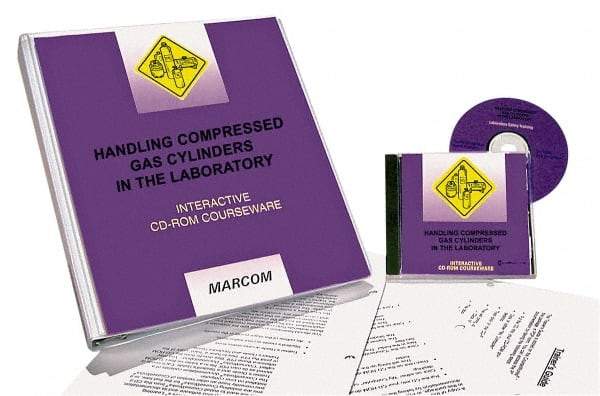 Marcom - Handling Compressed Gas Cylinders in the Laboratory, Multimedia Training Kit - 45 min Run Time CD-ROM, English & Spanish - Makers Industrial Supply