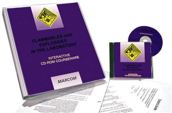 Marcom - Flammables & Explosives in the Laboratory, Multimedia Training Kit - 45 min Run Time CD-ROM, English & Spanish - Makers Industrial Supply