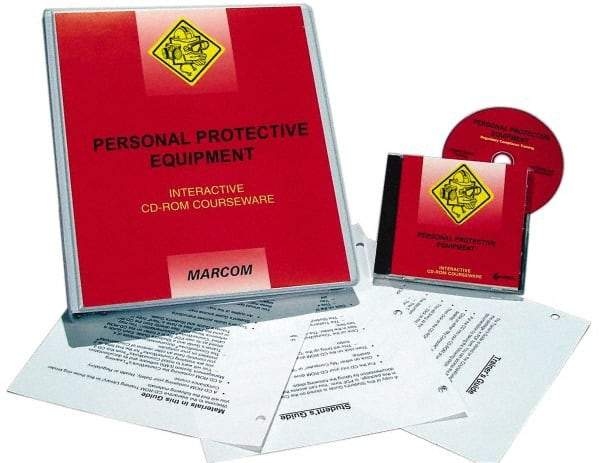 Marcom - Personal Protective Equipment, Multimedia Training Kit - 45 min Run Time CD-ROM, English & Spanish - Makers Industrial Supply